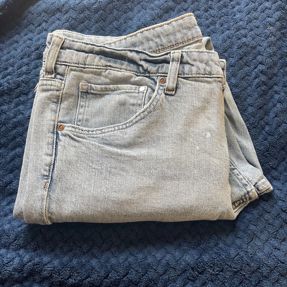 H&M Ripped Girlfriend Regular Fit Jeans Size 12